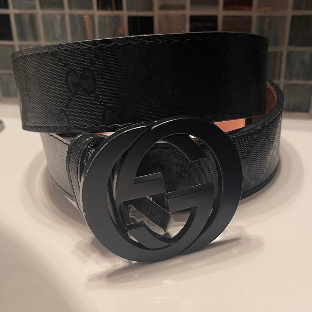 Gucci Black Men's Leather Belt